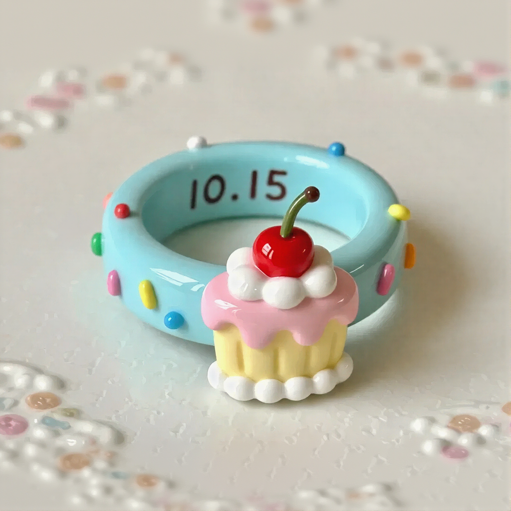 Birthday Dessert Style Ring