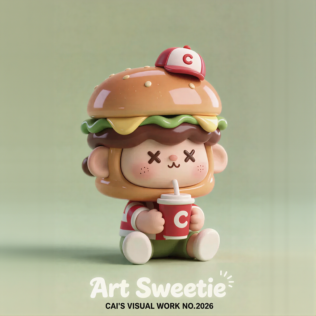 Cute Hamburger Image Figure