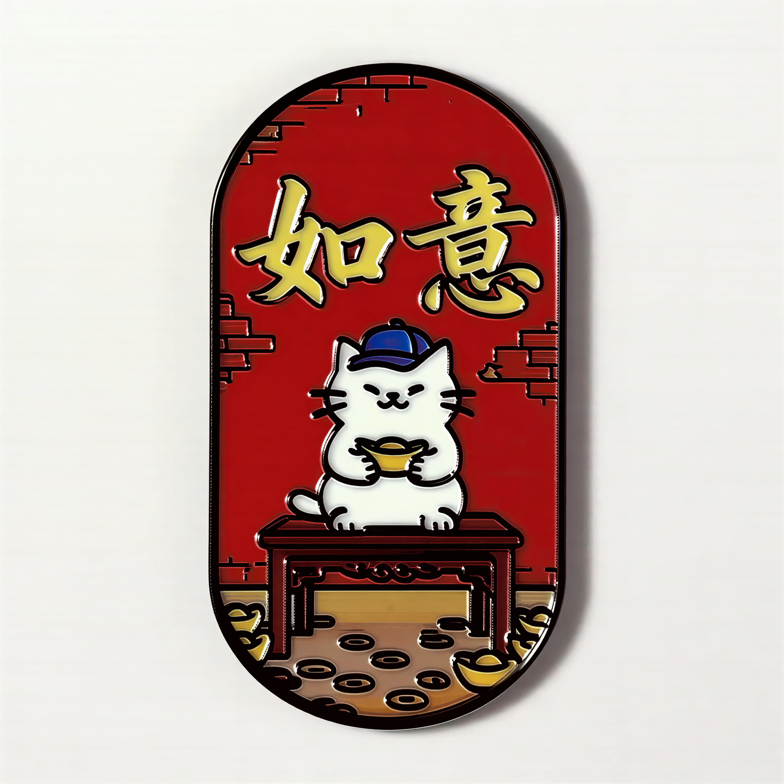 Ruyi Cute Cat Fridge Magnet
