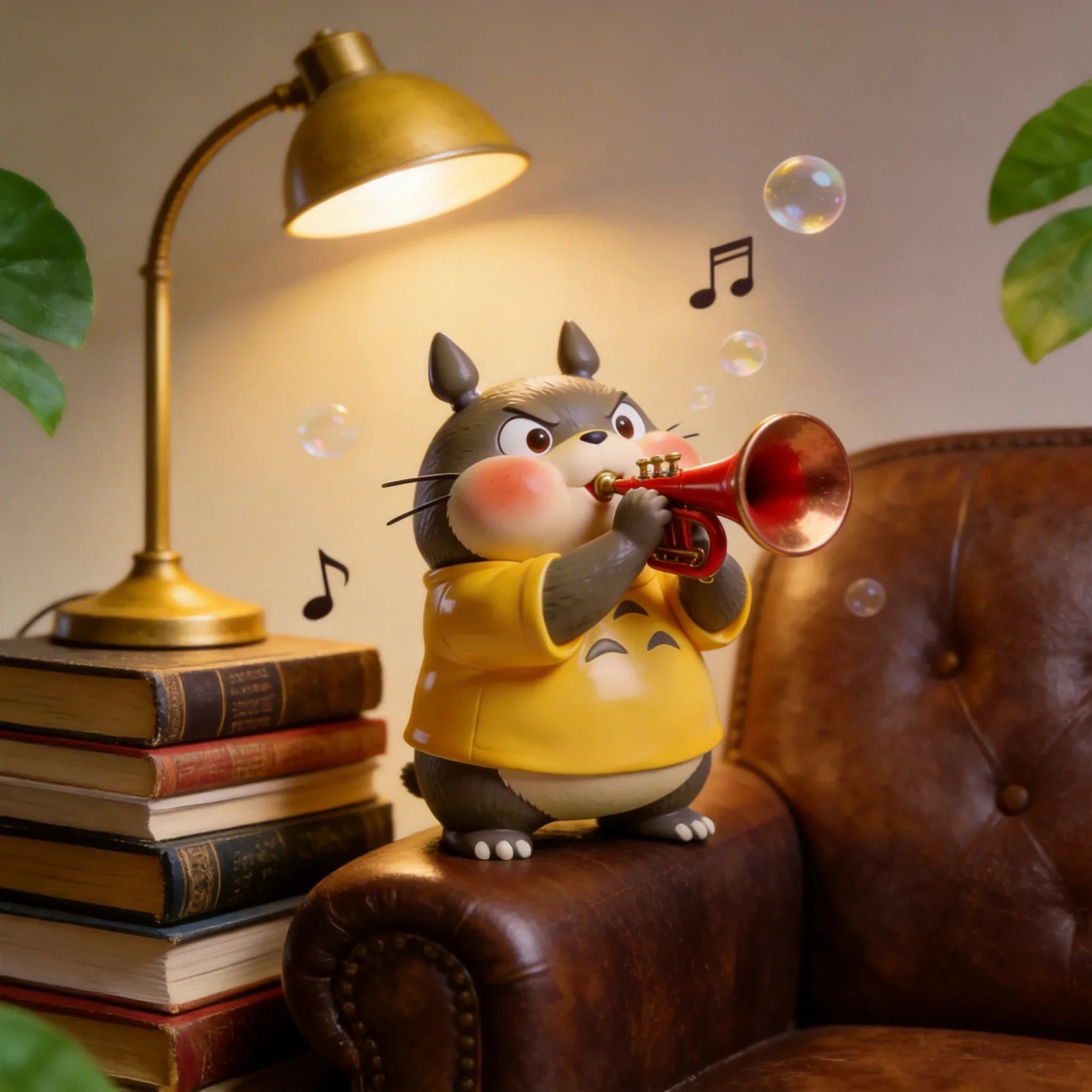 Cute Pet Trumpet Figure