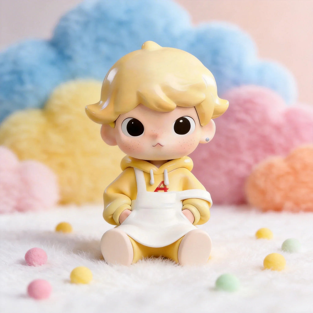 Cute Yellow Dress Girl Figure