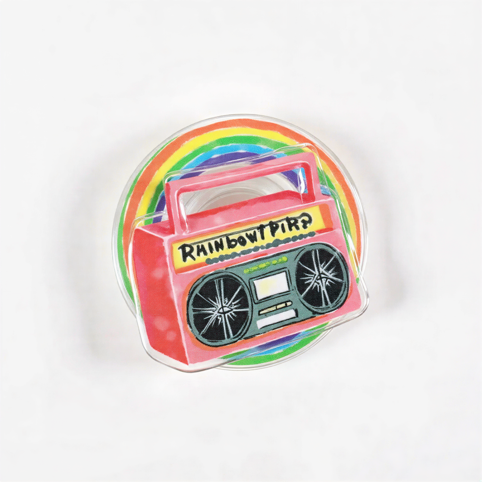 Rainbow Radio Phone Grip Stand