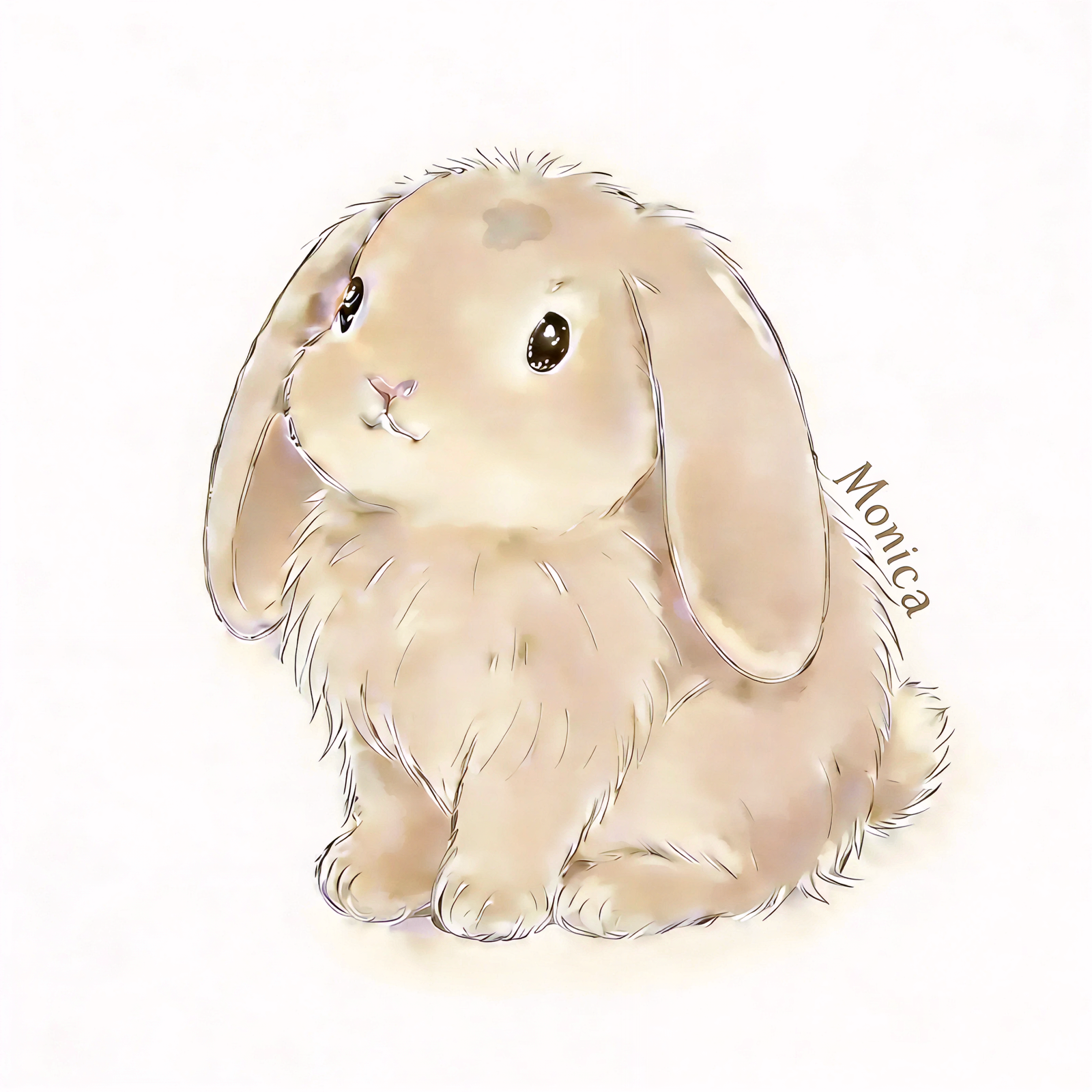 Cute Little Rabbit Phone Grip Stand