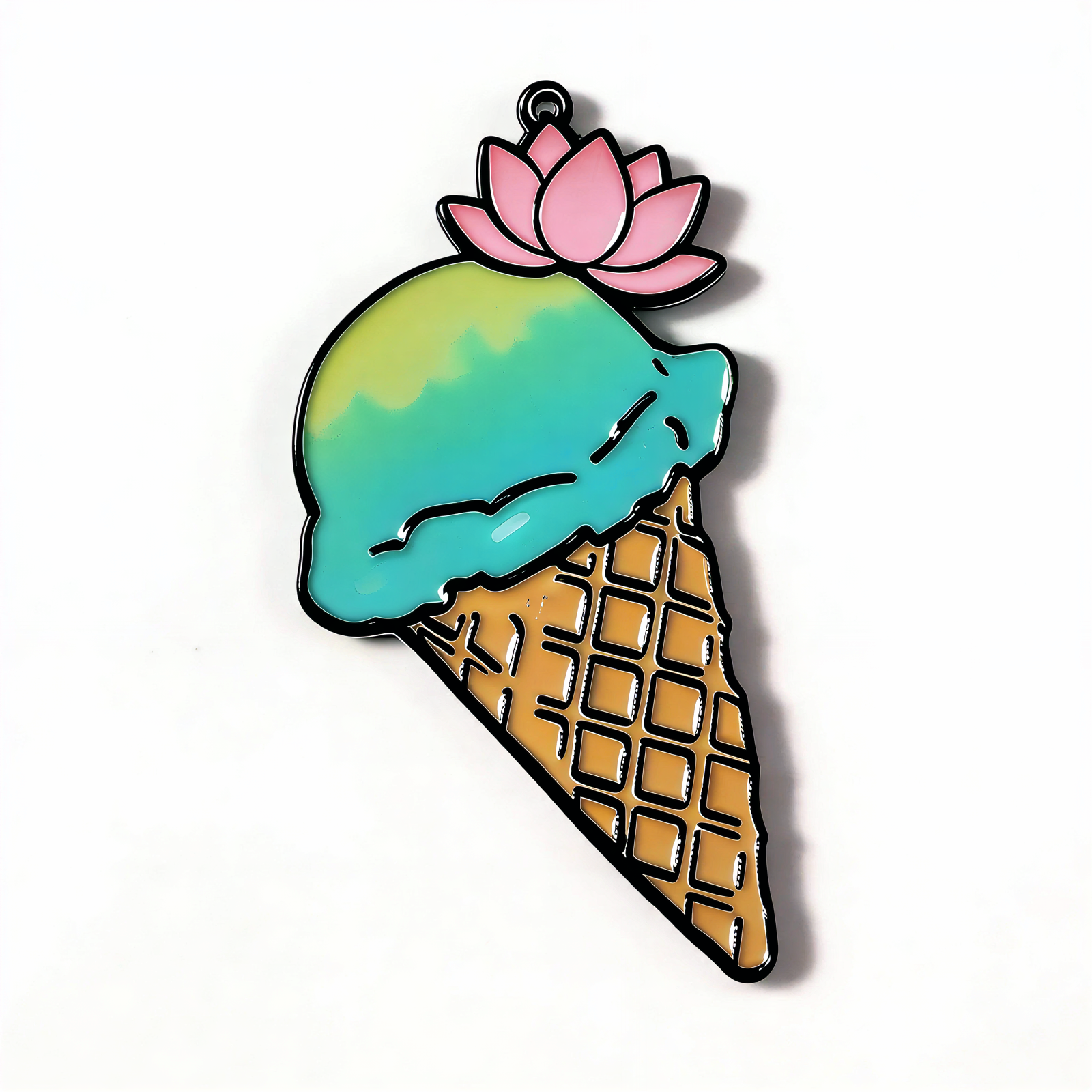 Ice Cream Lotus Fridge Magnet