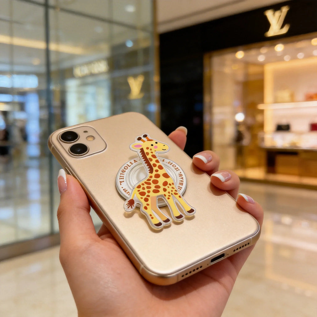 Cute Giraffe Phone Grip Stand