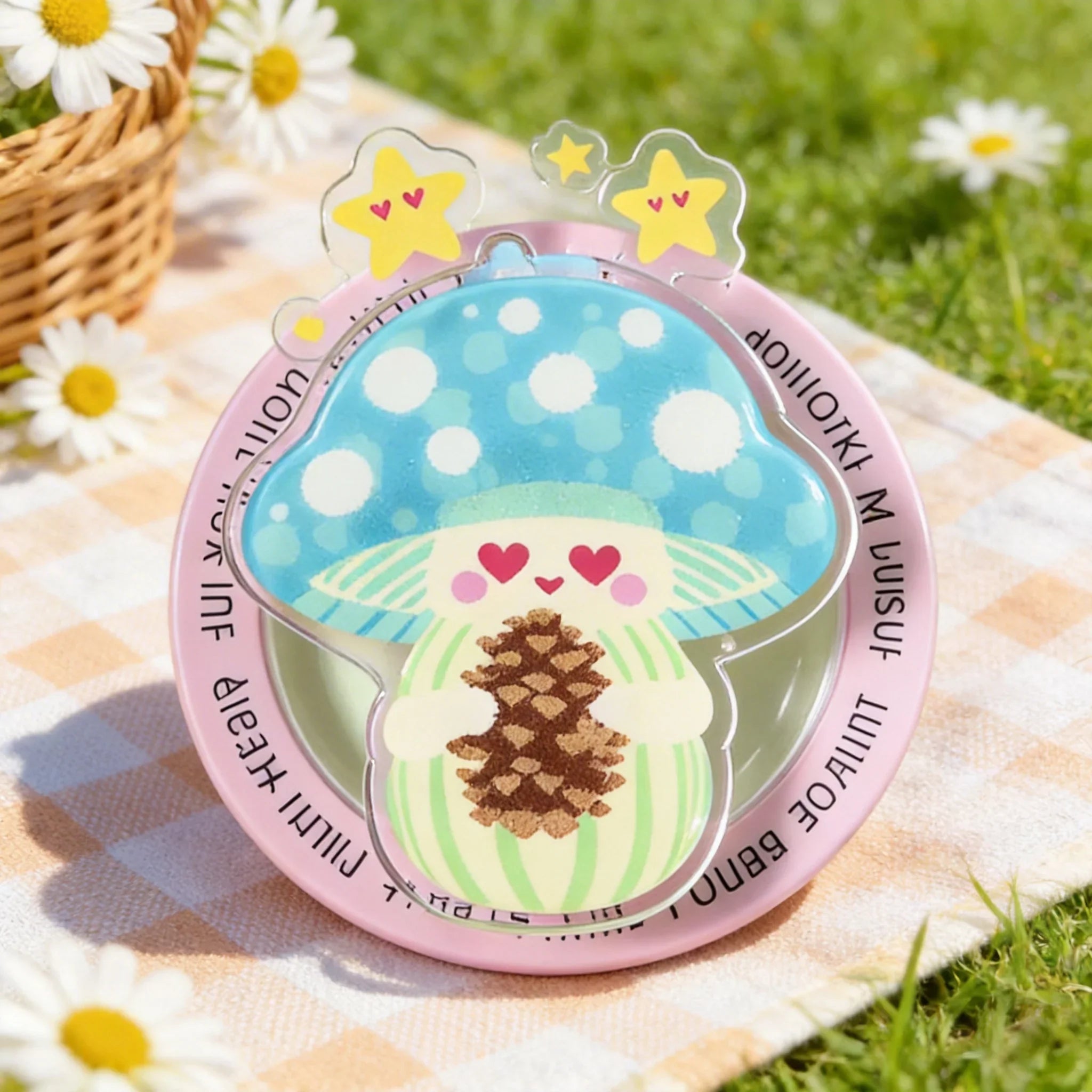 Cute Mushroom Shape Phone Grip Stand