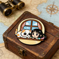 Girl and Cat by Window Fridge Magnet