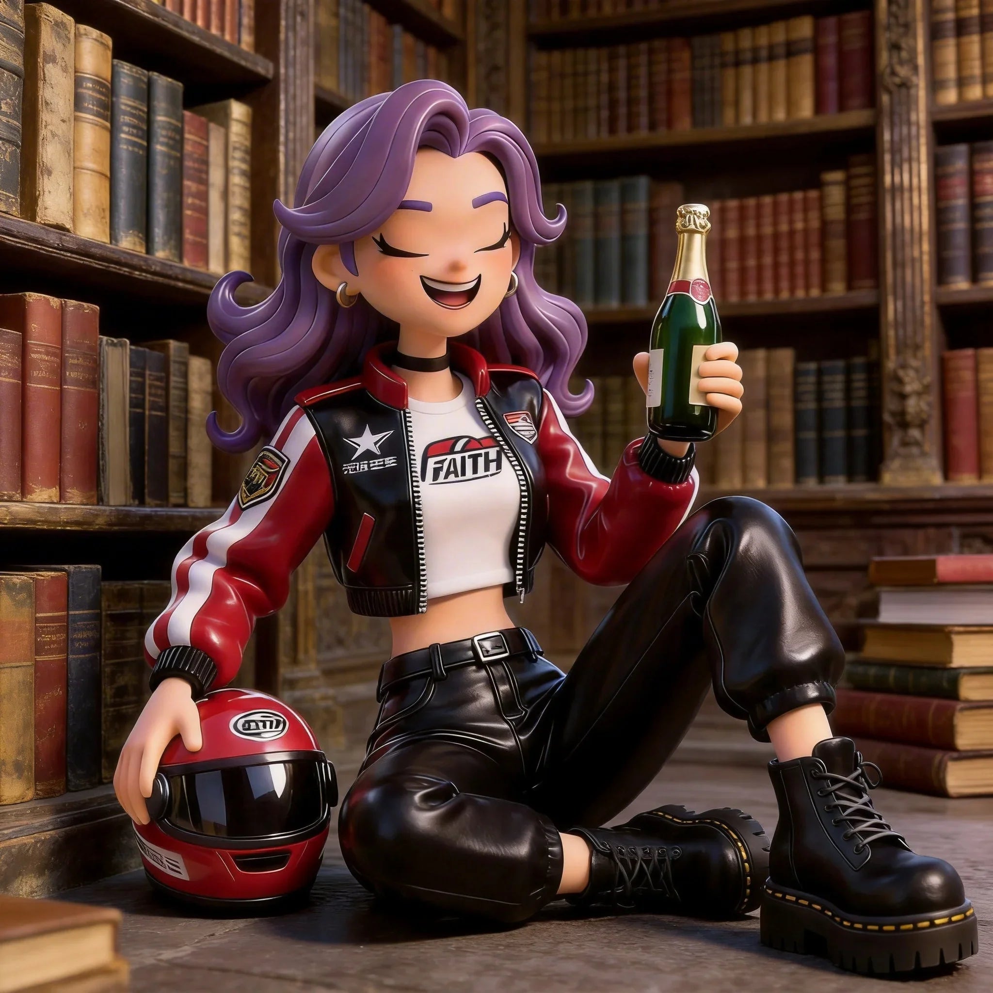 Racing Girl Figure