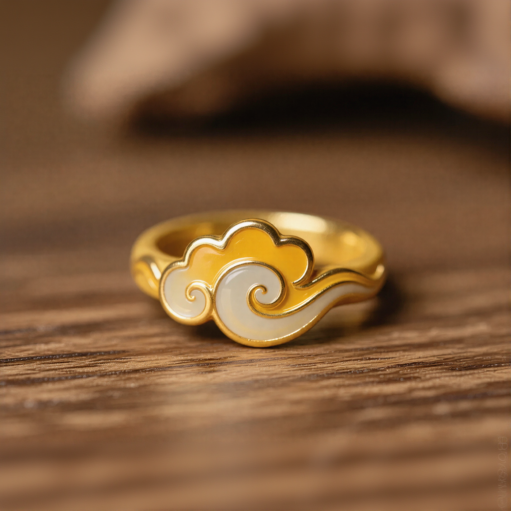 Auspicious Cloud Shaped Ring