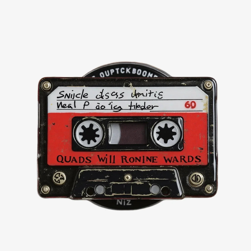 Vintage Cassette Tape Phone Grip Stand