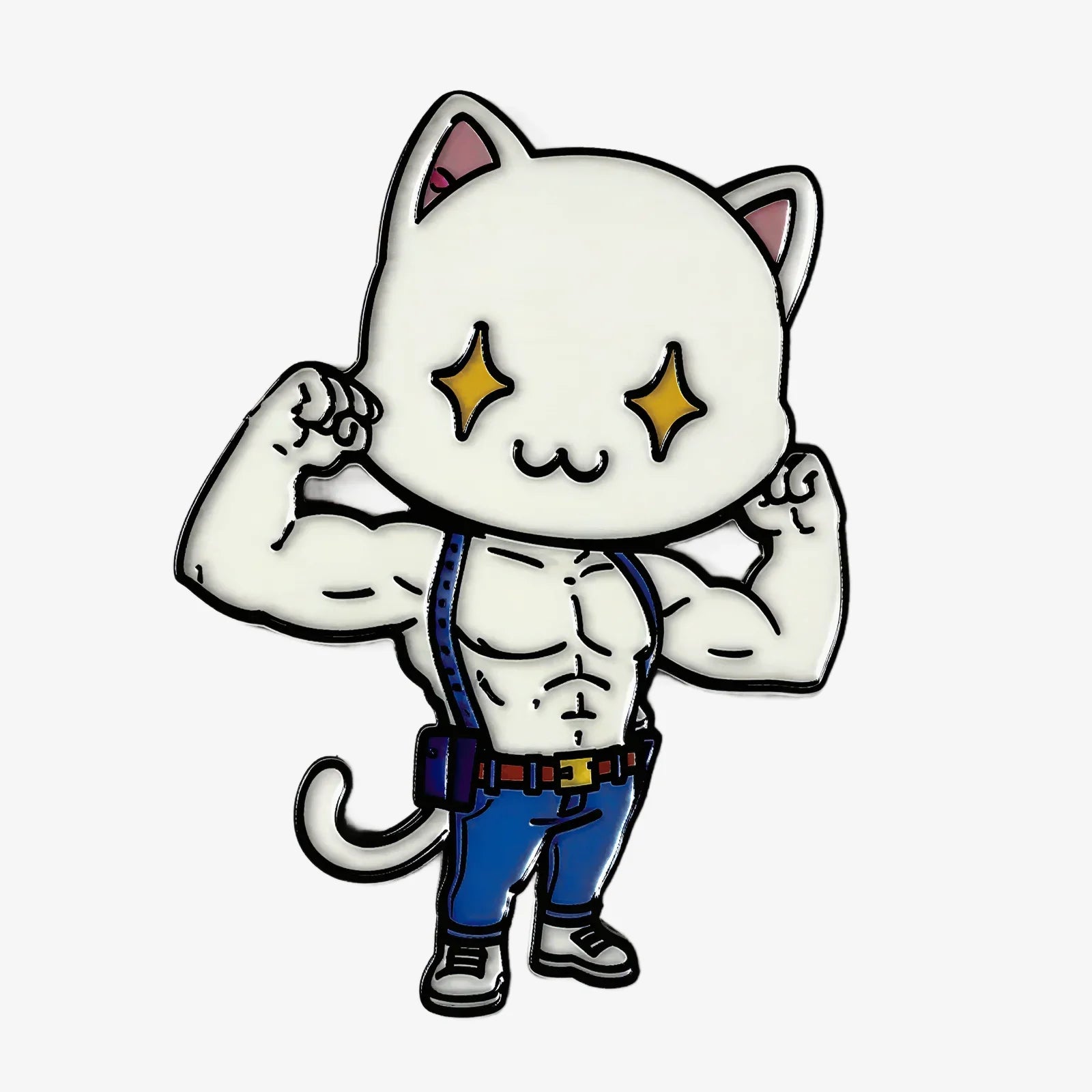 Muscle Cute Cat Fridge Magnet