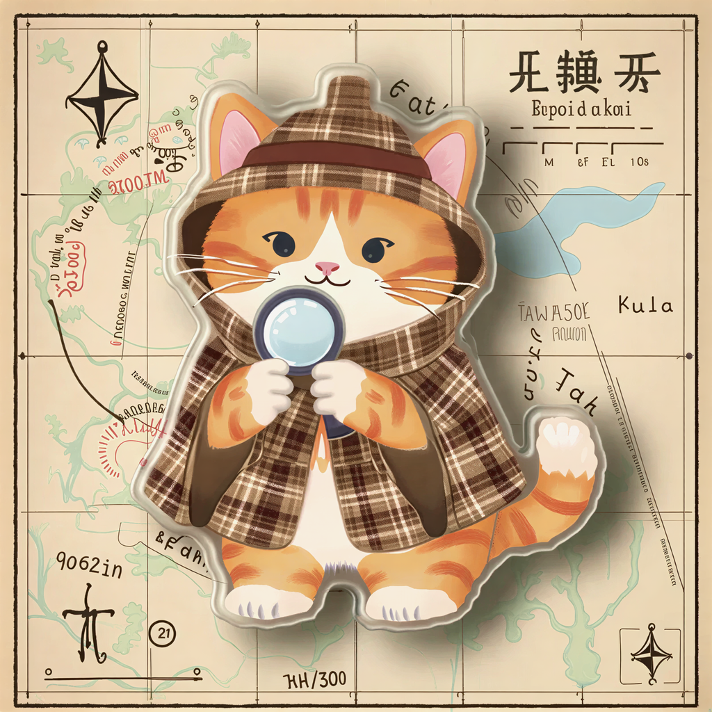 Detective Style Cat Phone Grip Stand