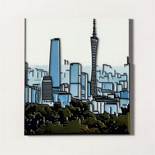 City Skyline Fridge Magnet