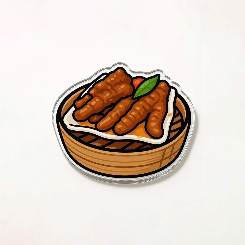 Soy Sauce Steamed Chicken Feet Fridge Magnet